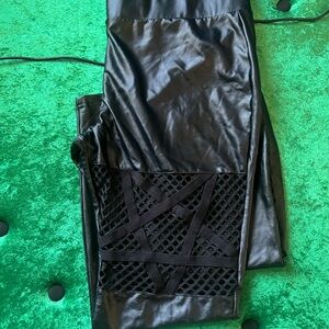 Killstar Weirdo Faux Leather Trousers